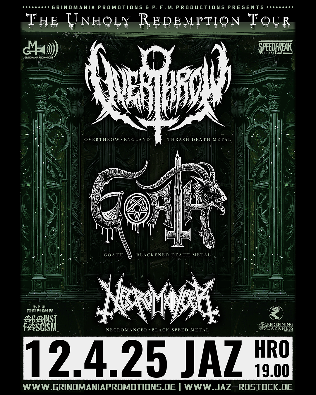 concert w/ GOATH & OVERTHROWDEATH & NECROMANCER