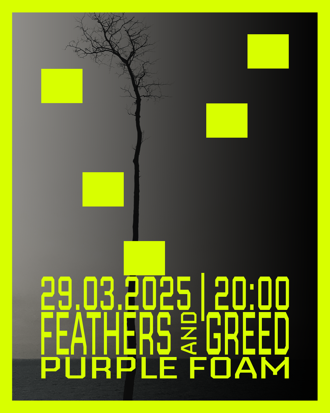 concert w/ FEATHERS AND GREED & PURPLE FOAM