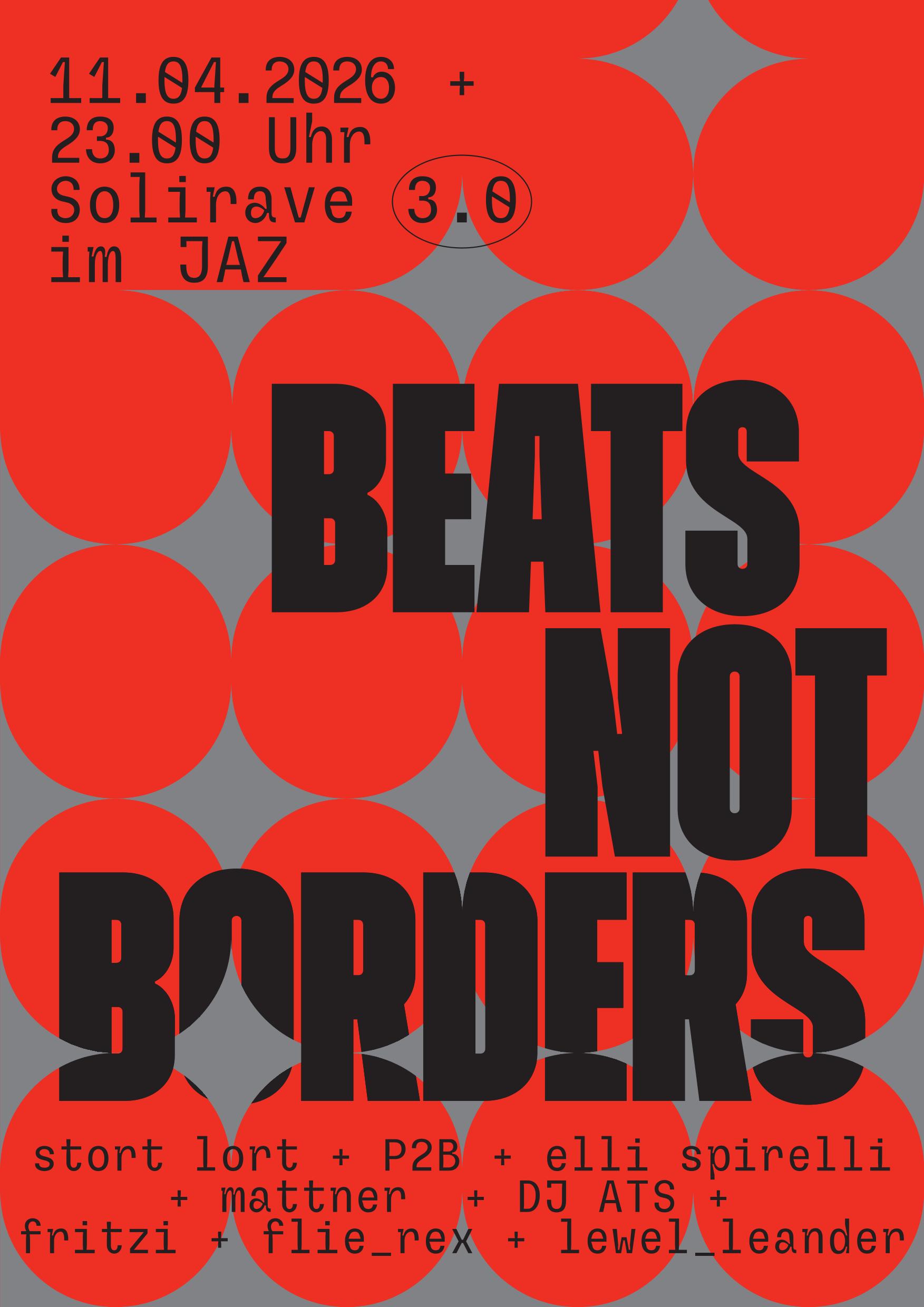 Beats not Borders - Soli Party Sea-Eye, Law Clinic & Medinetz